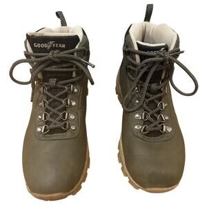 Good Year Ontario Olive Round Toe Lace Up Ankle Hiking Mens Boots 7M